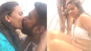Sexy Marathi Bhabhi Kavita Steamy Hot Outdoor Sex