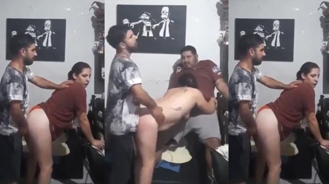 Chubby Milf aunty In Threesome Fucking Hard