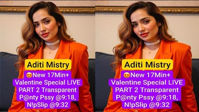 Model Aditi Mistry New Exclusive Special Live Video