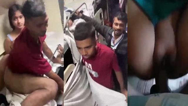 Horny Couple Fucking Train journey Inside MMS