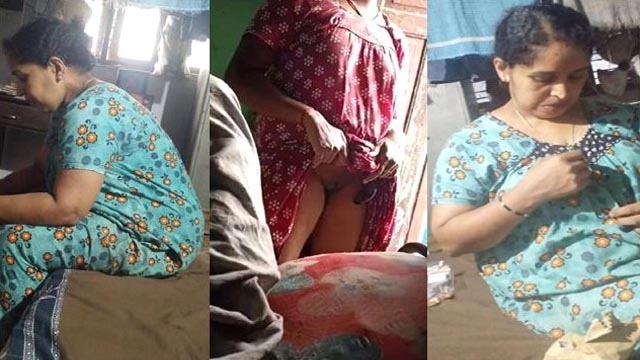 Tamil Maid Aunty Changing Dress Secretly Captured