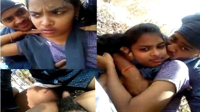 Innocent Horny Girl Rugged Fucked by BF in Outdoor Mms